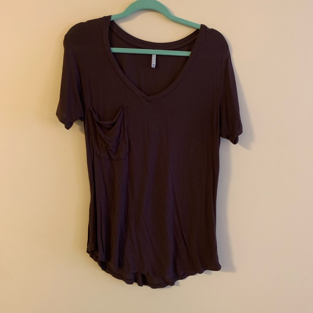 Z Supply V Neck Tee - Purple